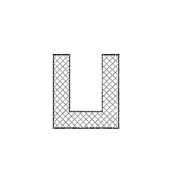 EPDM/NBR U-Profile (3 Grundformen)